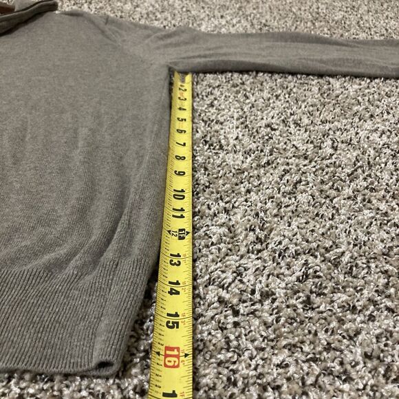 J Crew Sweater Mens Large 1/4 Zip  Grey Long Sleeve Pullover Casual Machine Wash - Picture 6 of 9